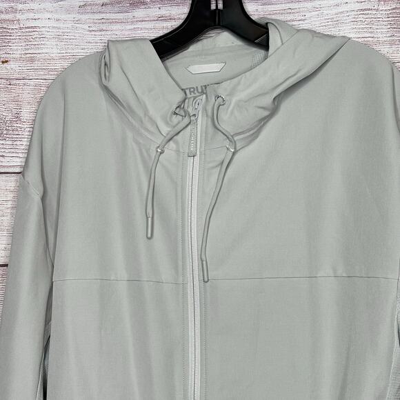 Truwear Full Zip Breathable Active Gray Stretch Moisture Wick Jacket 2XL New - Picture 3 of 13